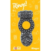 Чёрное эрекционное кольцо Rings Ringer - Lola Games - в Уссурийске купить с доставкой