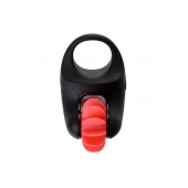 Чёрно-красное эрекционное виброкольцо Erotist - Erotist Adult Toys - в Уссурийске купить с доставкой