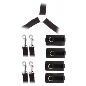 Комплект наручников и поножей LUXURIOUS BED RESTRAINT CUFF SET - Blush Novelties - купить с доставкой в Уссурийске