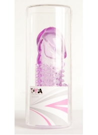 Фиолетовая насадка с коготком и шипами - 13 см. - Toyfa Basic - в Уссурийске купить с доставкой