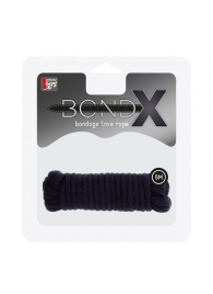 Чёрная веревка для связывания BONDX LOVE ROPE - 5 м. - Dream Toys - купить с доставкой в Уссурийске