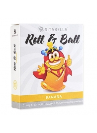 Стимулирующий презерватив-насадка Roll   Ball Banana - Sitabella - купить с доставкой в Уссурийске