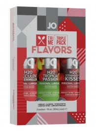 Подарочный набор ароматизированных лубрикантов Tri-Me Triple Pack Flavors - System JO - купить с доставкой в Уссурийске