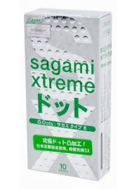 Презервативы Sagami Xtreme Type-E с точками - 10 шт. - Sagami - купить с доставкой в Уссурийске