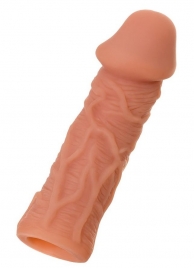 Телесная реалистичная насадка KOKOS Extreme Sleeve 05 с дополнительной стимуляцией - 12,7 см. - KOKOS - в Уссурийске купить с доставкой