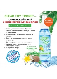 Очищающий спрей для игрушек CLEAR TOY Tropic - 100 мл. - Биоритм - купить с доставкой в Уссурийске