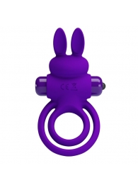Фиолетовое эрекционное кольцо с вибростимуляцией клитора Vibrant Penis Ring III - Baile - в Уссурийске купить с доставкой