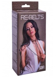 Коричневый поводок и чокер с кольцом Sofi - Rebelts - купить с доставкой в Уссурийске