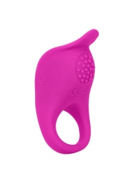 Ярко-розовое эрекционное виброкольцо Silicone Rechargeable Teasing Enhancer - California Exotic Novelties - в Уссурийске купить с доставкой