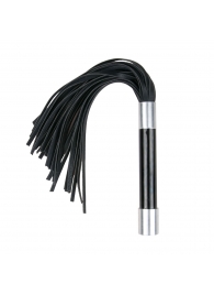 Черная плеть Easytoys Flogger With Metal Grip - 38 см. - Easy toys - купить с доставкой в Уссурийске