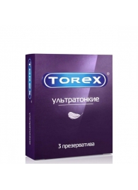 Презервативы Torex  Ультратонкие  - 3 шт. - Torex - купить с доставкой в Уссурийске