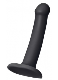 Черный фаллос на присоске Silicone Bendable Dildo S - 17 см. - Strap-on-me купить в Уссурийске с доставкой в Orgasmix.ru Черный фаллос на присоске Silicone Bendable Dildo S - 17 см. - Strap-on-me - купить с доставкой в Уссурийске
