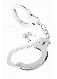 Металлические серебристые наручники Designer Metal Handcuffs - Pipedream - купить с доставкой в Уссурийске