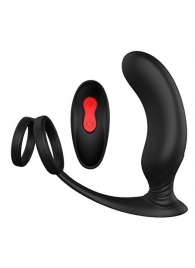 Черный массажер простаты REMOTE P-PLEASER - Dream Toys - в Уссурийске купить с доставкой