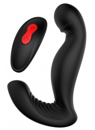Черный вибромассажер простаты SWIRLING P-PLEASER - Dream Toys - в Уссурийске купить с доставкой