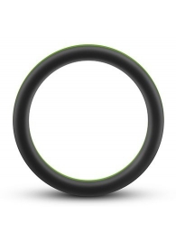 Черно-зеленое эрекционное кольцо Silicone Go Pro Cock Ring - Blush Novelties - в Уссурийске купить с доставкой