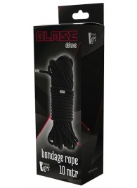 Черная веревка для бондажа BONDAGE ROPE - 10 м. - Dream Toys - купить с доставкой в Уссурийске