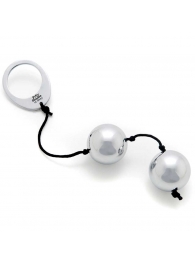 Тяжелые металлические вагинальные шарики Silver Metal Ben Wa Balls - Fifty Shades of Grey