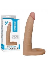 Телесная насадка-фаллоимитатор для двойного проникновения - 17 см. - Lovetoy - купить с доставкой в Уссурийске