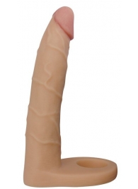 Телесная насадка-фаллоимитатор для двойного проникновения - 17 см. - Lovetoy - купить с доставкой в Уссурийске