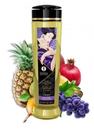 Массажное масло Libido Exotic Fruits с ароматом экзотических фруктов - 240 мл. - Shunga - купить с доставкой в Уссурийске