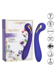 Фиолетовый вибромассажер с электростимуляцией Intimate Estim Petite G Wand - 19 см. - California Exotic Novelties - купить с доставкой в Уссурийске