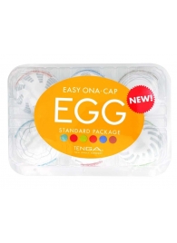 Набор из 6 мастурбаторов Tenga EGG Easy Beat с различным рельефом - Tenga - в Уссурийске купить с доставкой