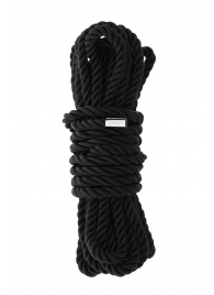 Черная веревка для шибари DELUXE BONDAGE ROPE - 5 м. - Dream Toys - купить с доставкой в Уссурийске