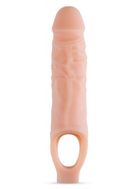 Телесный реалистичный фаллоудлинитель 9 Inch Silicone Cock Sheath Penis Extender - 22,86 см. - Blush Novelties - в Уссурийске купить с доставкой