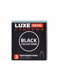 Черные презервативы LUXE Royal Black Collection - 3 шт. - Luxe - купить с доставкой в Уссурийске