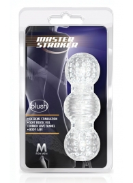 Прозрачный фигурный мастурбатор Master Stroker - Blush Novelties - в Уссурийске купить с доставкой