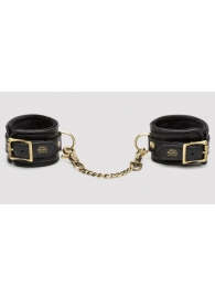 Черные наручники Bound to You Faux Leather Wrist Cuffs - Fifty Shades of Grey - купить с доставкой в Уссурийске