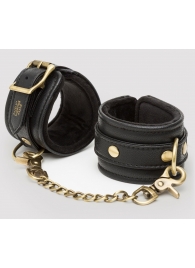 Черные наручники Bound to You Faux Leather Wrist Cuffs - Fifty Shades of Grey - купить с доставкой в Уссурийске