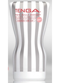 Мастурбатор TENGA Squeeze Tube Cup Soft - Tenga - в Уссурийске купить с доставкой