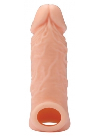 Телесная насадка EXTENDER WITH BALL STRAP 5.5 - 14 см. - Dream Toys - в Уссурийске купить с доставкой