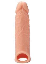 Телесная насадка EXTENDER WITH BALL STRAP 6.5 - 17 см. - Dream Toys - в Уссурийске купить с доставкой