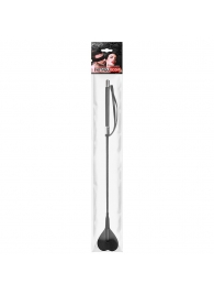 Черный стек с наконечником-сердечком - 54 см. - Notabu - купить с доставкой в Уссурийске Черный стек с наконечником-сердечком - 54 см. - Notabu - купить с доставкой в Уссурийске