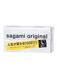 Презервативы Sagami Original 0.02 L-size увеличенного размера - 10 шт. - Sagami - купить с доставкой в Уссурийске