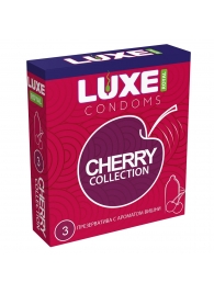 Презервативы с ароматом вишни LUXE Royal Cherry Collection - 3 шт. - Luxe - купить с доставкой в Уссурийске