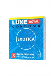 Текстурированные презервативы LUXE Royal Exotica - 3 шт. - Luxe - купить с доставкой в Уссурийске