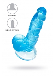 Голубой реалистичный фаллоимитатор Indy - 15,8 см. - A-toys купить с доставкой в интернет-магазине Orgasmix в Уссурийске Голубой реалистичный фаллоимитатор Indy - 15,8 см. - A-toys