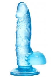 Голубой реалистичный фаллоимитатор Indy - 15,8 см. - A-toys купить с доставкой в интернет-магазине Orgasmix в Уссурийске Голубой реалистичный фаллоимитатор Indy - 15,8 см. - A-toys