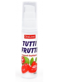 Гель-смазка Tutti-frutti со вкусом барбариса - 30 гр. - Биоритм - купить с доставкой в Уссурийске