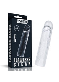 Прозрачная насадка-удлинитель Flawless Clear Penis Sleeve Add 1 - 15,5 см. - Lovetoy - в Уссурийске купить с доставкой