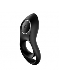 Черное эрекционное виброкольцо Legendary Duo - Satisfyer - в Уссурийске купить с доставкой