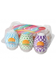 Набор из 6 мастурбаторов Tenga EGG IV с различным рельефом - Tenga - в Уссурийске купить с доставкой