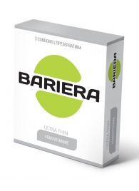 Ультратонкие презервативы Bariera Ultra Thin - 3 шт. - Bariera - купить с доставкой в Уссурийске