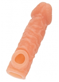 Телесная закрытая насадка с шершавой головкой Cock Sleeve Size S - 13,8 см. - KOKOS - в Уссурийске купить с доставкой