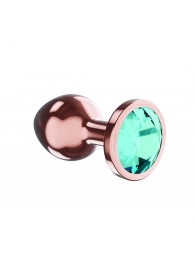 Пробка цвета розового золота с малиновым кристаллом Diamond Topaz Shine L - 8,3 см. - Lola Games - купить с доставкой в Уссурийске