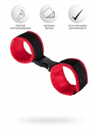 Красно-черные велюровые оковы Anonymo - ToyFa - купить с доставкой в Уссурийске
